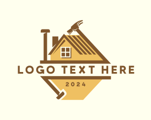 Nail - Roofing Hammer Tool logo design