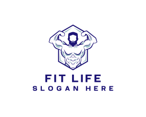 Fitness Bodybuilder Gym logo design