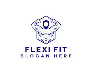 Fitness Bodybuilder Gym logo design