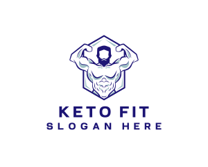 Fitness Bodybuilder Gym logo design