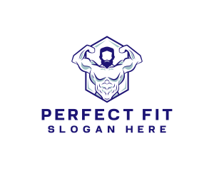 Fitness Bodybuilder Gym logo design