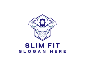 Fitness Bodybuilder Gym logo design