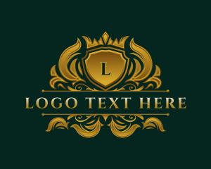 Premium - Elegant Crown Shield logo design