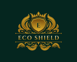 Elegant Crown Shield logo design