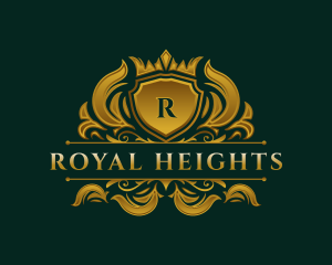 Elegant Crown Shield logo design