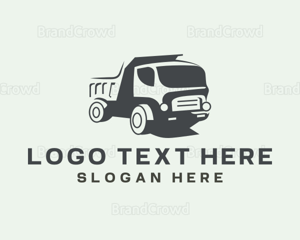 Dump Truck Vehicle Logo