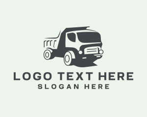 Haulage - Dump Truck Vehicle logo design
