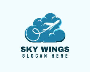 Sky Tourism Airline logo design