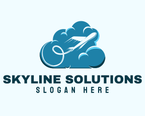 Sky Tourism Airline logo design