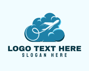 Airplane - Sky Tourism Airline logo design