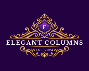 Crown Elegant Ornament logo design