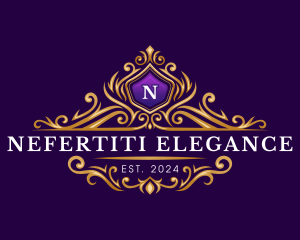 Crown Elegant Ornament logo design