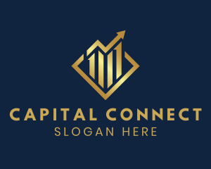 Finance Stock Market Capital logo design