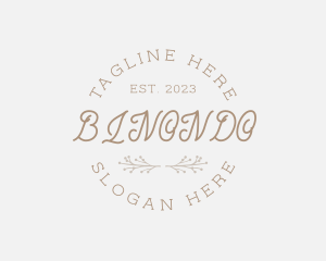 Natural - Elegant Organic Company logo design