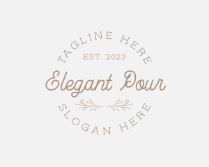 Elegant Organic Company logo design