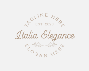 Elegant Organic Company logo design