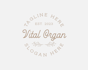 Elegant Organic Company logo design