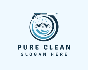 Sparkle House Cleaning logo design