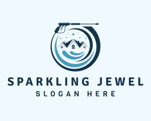 Sparkle House Cleaning logo design