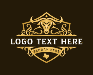 Bull - Bufallo Texas Bison logo design