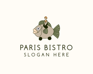 Asian Fish Restaurant logo design