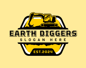Digging - Digging Industrial Excavator logo design