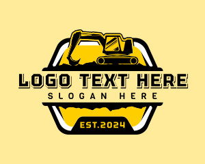 Digger - Digging Industrial Excavator logo design