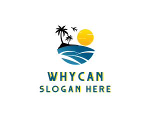 Vacation - Travel Tourism Beach Resort logo design