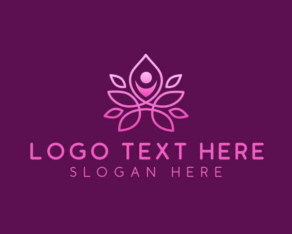 Leisure - Wellness Leisure Yoga logo design