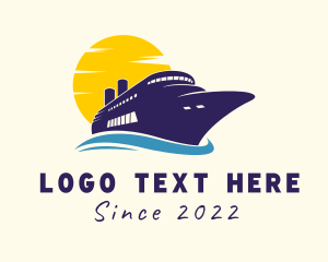 Maritime - Travel Cruise Liner logo design