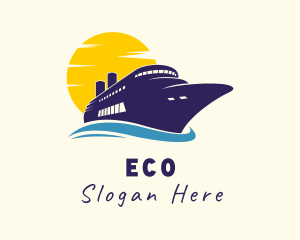 Travel Cruise Liner Logo