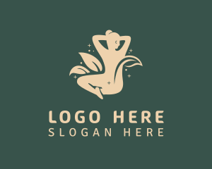 Labia - Leaf Natural Erotic Model logo design