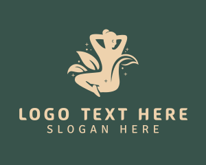 Vagina - Leaf Natural Erotic Model logo design