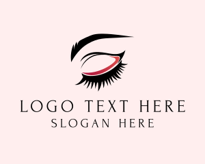 Pretty - Beauty Eyelashes Eyebrows logo design