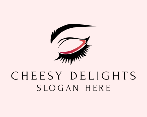 Beauty Eyelashes Eyebrows logo design