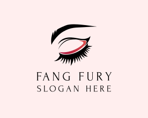 Beauty Eyelashes Eyebrows logo design