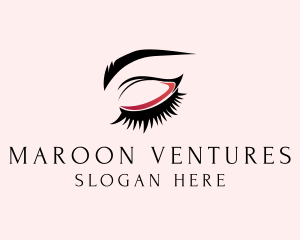 Beauty Eyelashes Eyebrows logo design