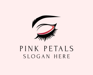 Beauty Eyelashes Eyebrows logo design