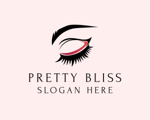Pretty - Beauty Eyelashes Eyebrows logo design