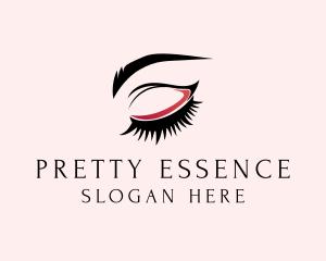 Pretty - Beauty Eyelashes Eyebrows logo design