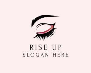 Beauty Eyelashes Eyebrows logo design