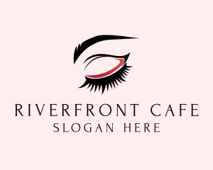 Beauty Eyelashes Eyebrows logo design