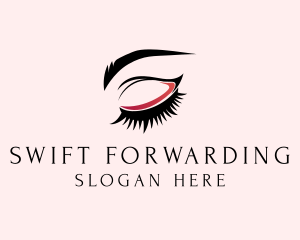 Beauty Eyelashes Eyebrows logo design