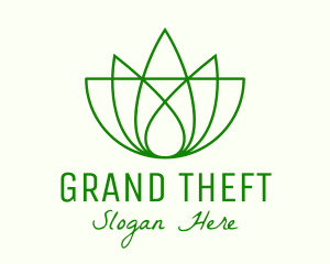 Herbalist - Green Lotus Wellness logo design