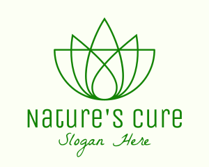 Herbalist - Green Lotus Wellness logo design