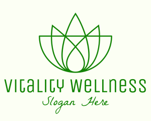 Green Lotus Wellness  logo design