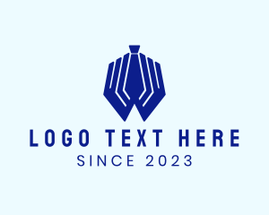 Office Worker - Modern Hand Tie logo design