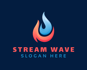 Fire Water Element Logo