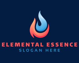 Element - Fire Water Element logo design