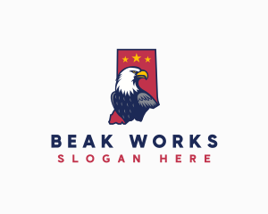 American Bald Eagle logo design